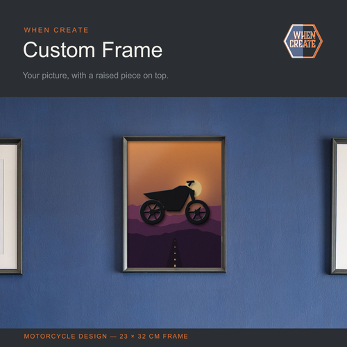 Custom Frame by WHEN CREATE. 3D printed and made to order in Cyprus. Product slide 1 of 5.