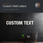 Custom Wall Letters by WHEN CREATE. 3D printed and made to order in Cyprus. Product slide 1 of 8.