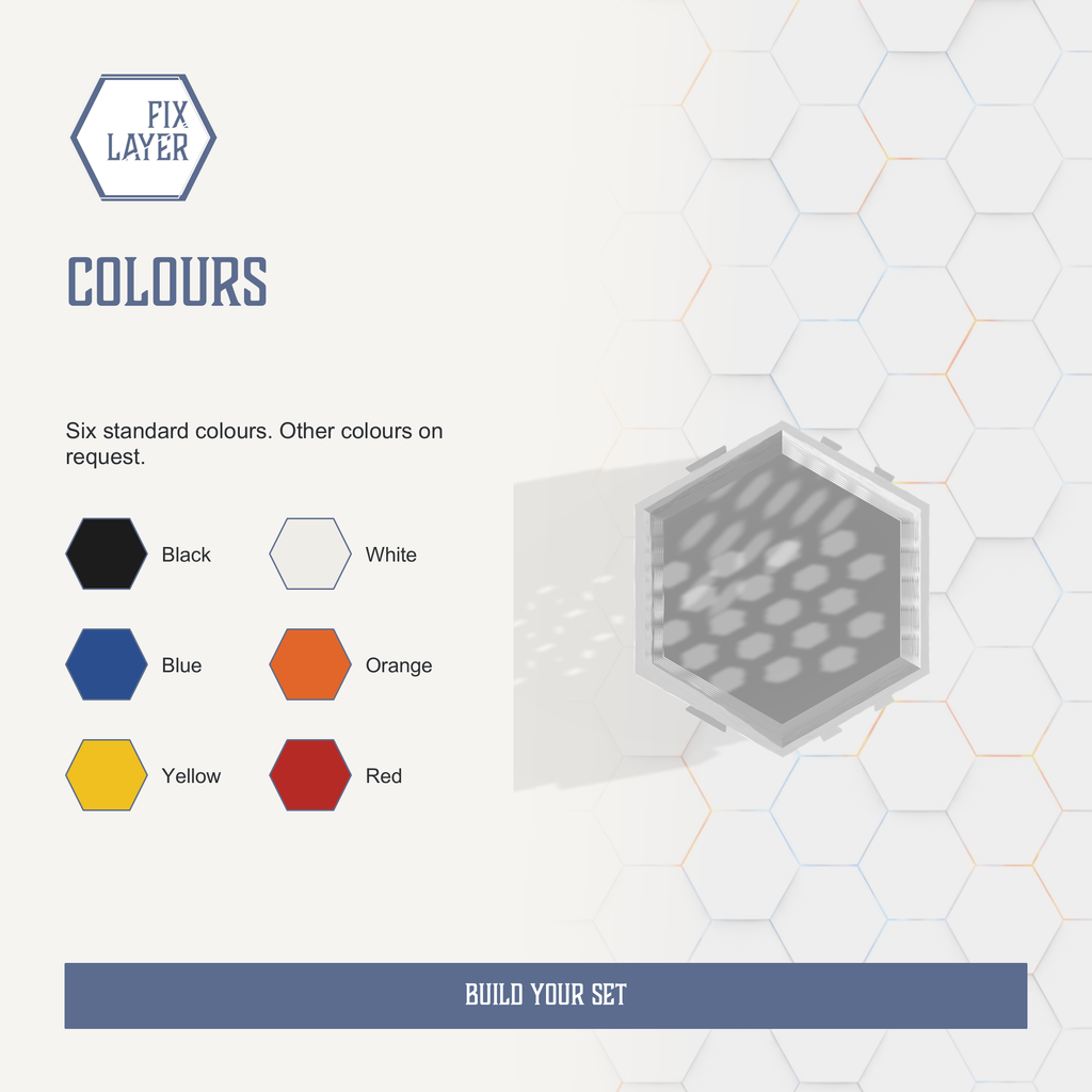 Hex Grid Desk Organiser by FIX LAYER. 3D printed and made to order in Cyprus. Product slide 4 of 4.