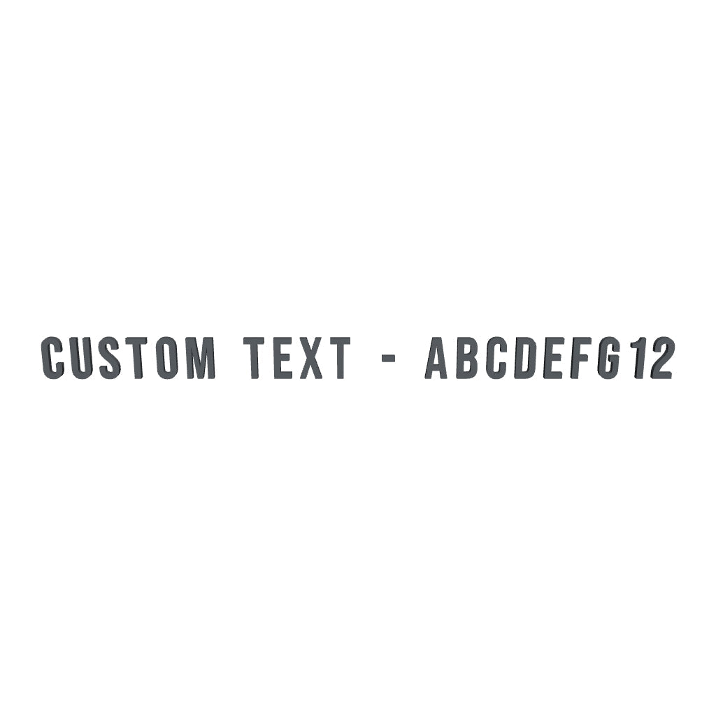 Wall letters in 3D, turnable and viewable at their real size.