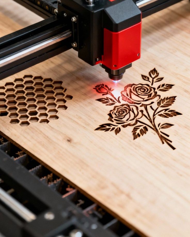 WHEN CREATE laser cutting a sheet on the workshop machine.